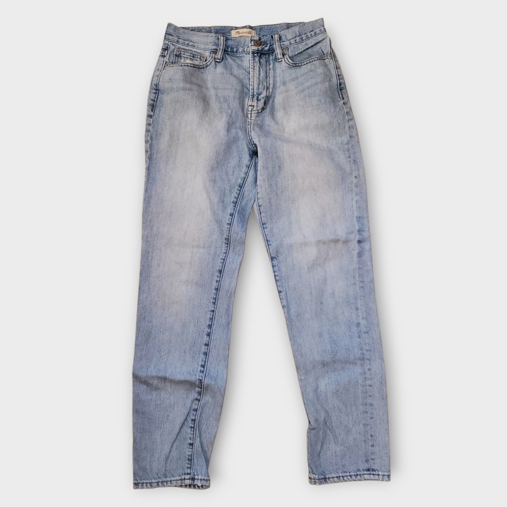 Madewell Perfect Summer Jean Light Wash Denim Size 26‎ Tapered Leg Discontinued - Picture 15 of 15